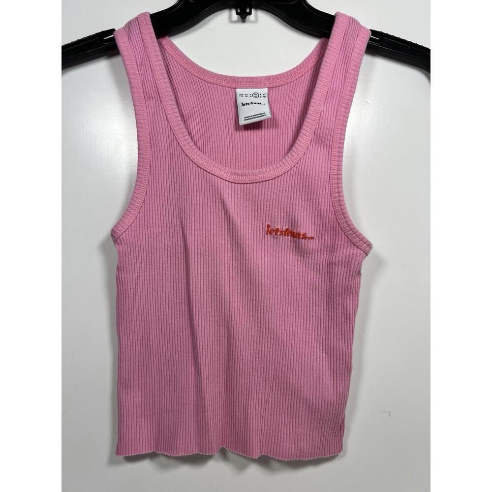 Urban Outfitters “iets frans” Pink Tank Top Size Medium Women Summer Breezy